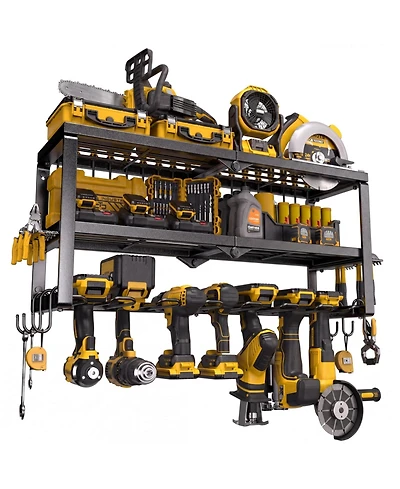 Xdovet Power Tool Organizer Wall Mount Metal Shelf Drill Holder