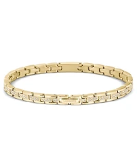 Lacoste Women's Metropole Gold-Tone Stainless Steel Crystals Bracelet