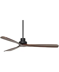 Casa Vieja Delta-Wing Xl Dc Industrial Indoor Ceiling Fan with Remote Control Matte Dark Walnut for Living Room Kitchen House Bedroom Family