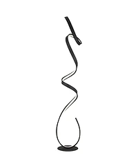 Possini Euro Design Avante Modern 56 1/2" Tall Standing Floor Lamp Ribbon Led Foot Switch Matte Finish Living Room Bedroom