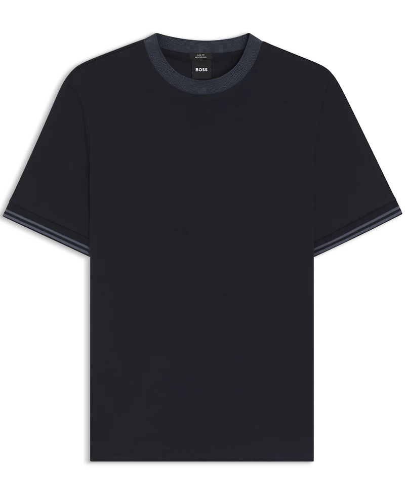 Boss by Hugo Men's Mercerized-Cotton Slim-Fit T-Shirt