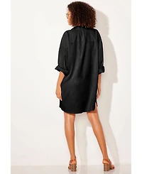 Swimsuits for All Women's Essential Go-Anywhere Oversized Beach Shirt Cover Up