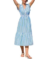 Cupshe Women's Rain Check Striped Maxi Beach Dress