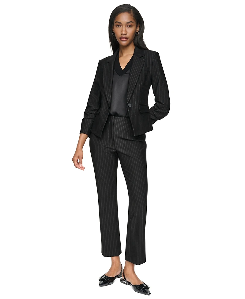 Dkny Petite One-Button Notch-Collar Jacket
