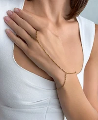 Adornia Tarnish Resistant Gold V Handchain