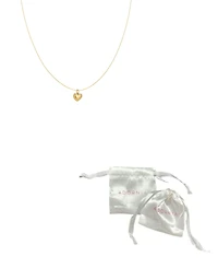 Adornia Tarnish Resistant Gold Heart Pendant Collar Necklace