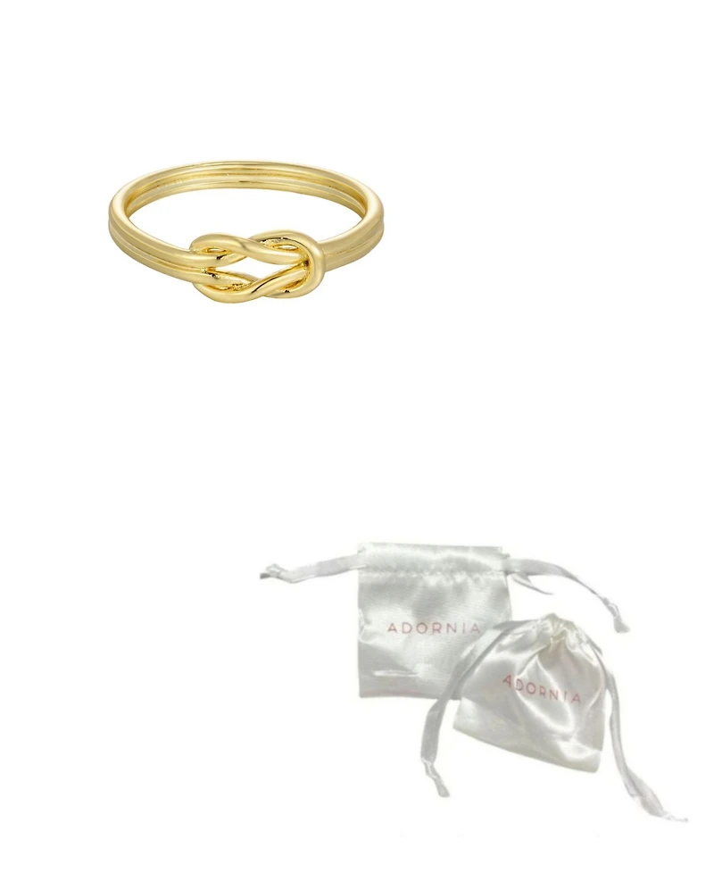 Adornia Gold Double Knot Ring