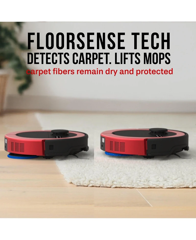 bObsweep Maxim All-in-One Robot Vacuum, 22 kPa Suction, Auto-Lift Spin Mops