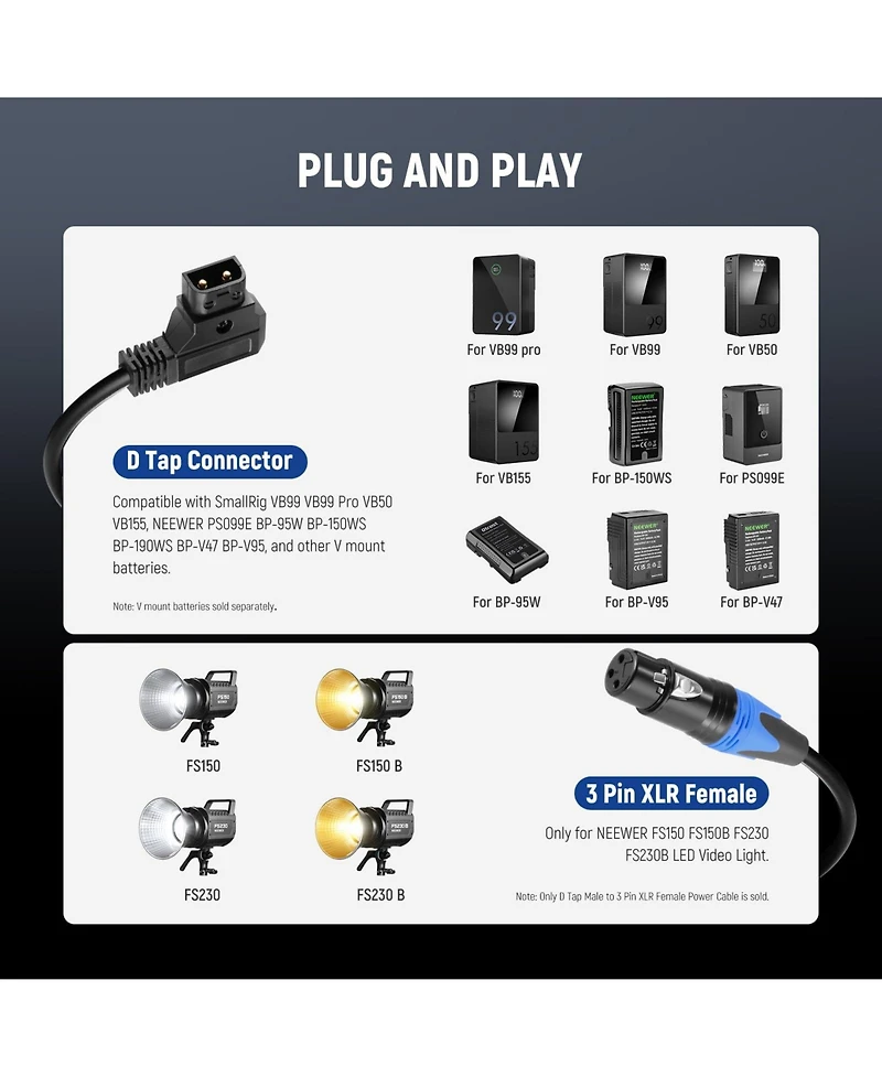 Neewer NC009 Camera Mounting Accessory with 6feet
