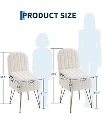 gaomon Vanity Stool Chair with Backrest, Square Ottoman with Hidden Storage Compartment, Soft Teddy Fabric, Modern Style for Bedroom