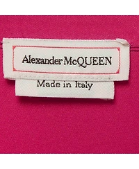 Pre-Owned Alexander Mcqueen Women's Ruffled Satin Silk Blouse
