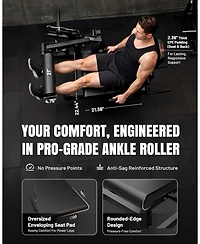 Mikolo Leg Extension and Curl Machine, Adjustable Leg Curl Machine, Seated Leg Extension and Lying Curl Machine for Home Gym
