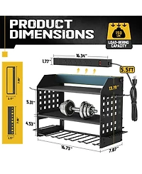 Xdovet Power Tool Organizer Charging Station Wall Mount Drill Holder Rack Workshop Storage