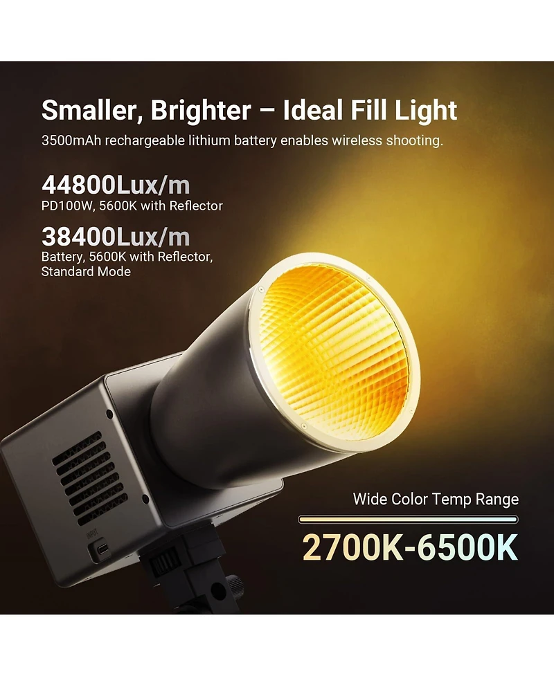 Neewer HB60B Led Video Light with 60W, 50Wh, 100W