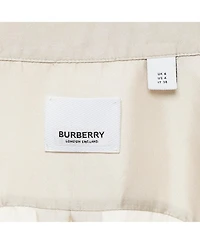Pre-Owned Burberry Women's Arianna Monogram Print Silk Shirt