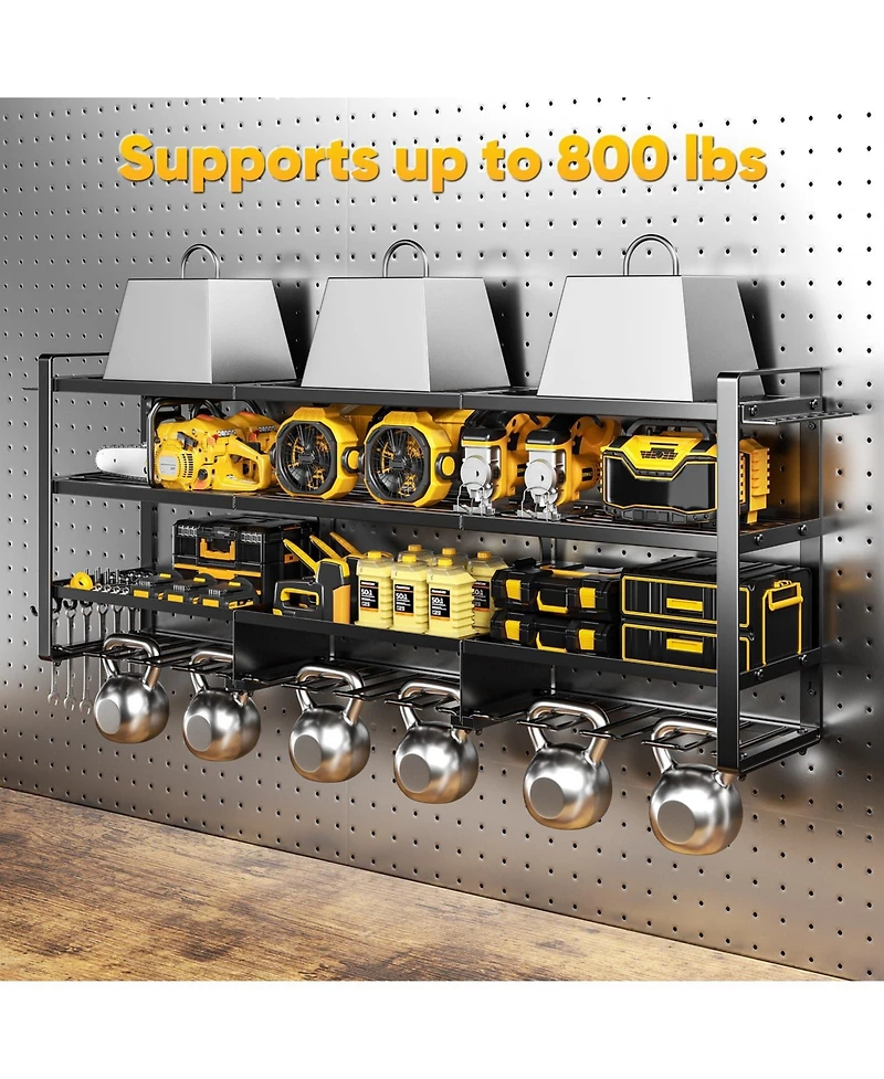 Xdovet Power Tool Organizer Wall Mount Charging Station Garage Storage Rack Drills Holder