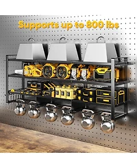 Xdovet Power Tool Organizer Wall Mount Charging Station Garage Storage Rack Drills Holder