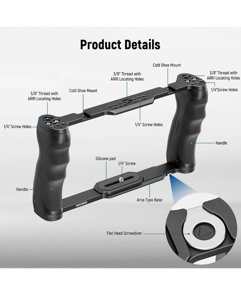 Neewer CA016 Camera Mounting Accessory for select Canon, Nikon and Sony cameras