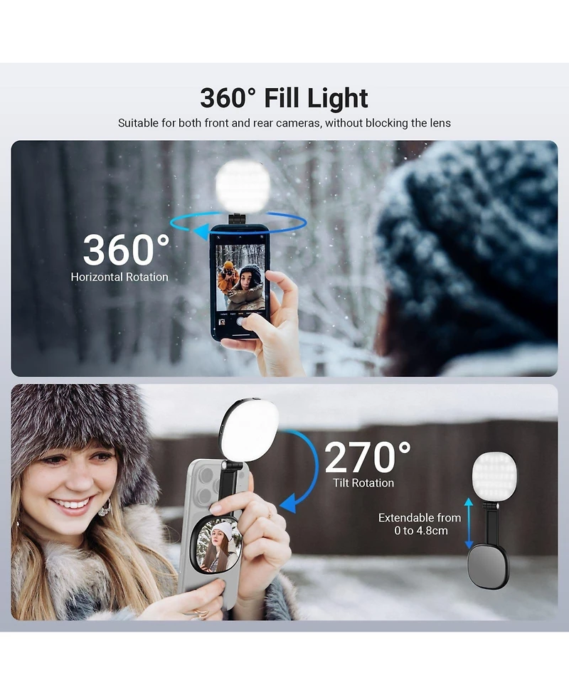 Neewer NL72B Ring Light with 2W, CRI95, Bi Color for select iPhone models