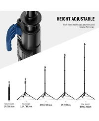 Neewer ST200B Photography Light Stand with 6.6ft, 200cm, 8.8lb