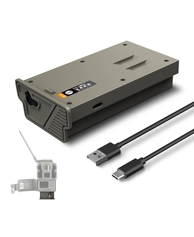 Neewer EM6-d Camera Battery and Charging Accessory with 6000mAh, Type C for Tactacam Reveal Trail Cameras X Gen 3.0 X