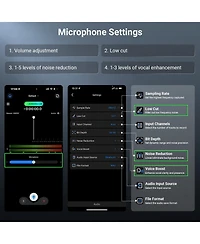 Neewer KM23C Microphone with 1x, 4X for select iPhone and Android mobile devices
