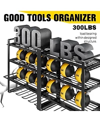 Xdovet Power Tool Organizer Wall Mount Drill Holder Heavy Duty Iron Garage Storage Rack