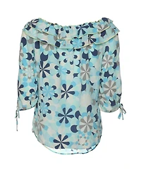 Pre-Owned Love Moschino Women's Beaded Cotton Belted Shirt