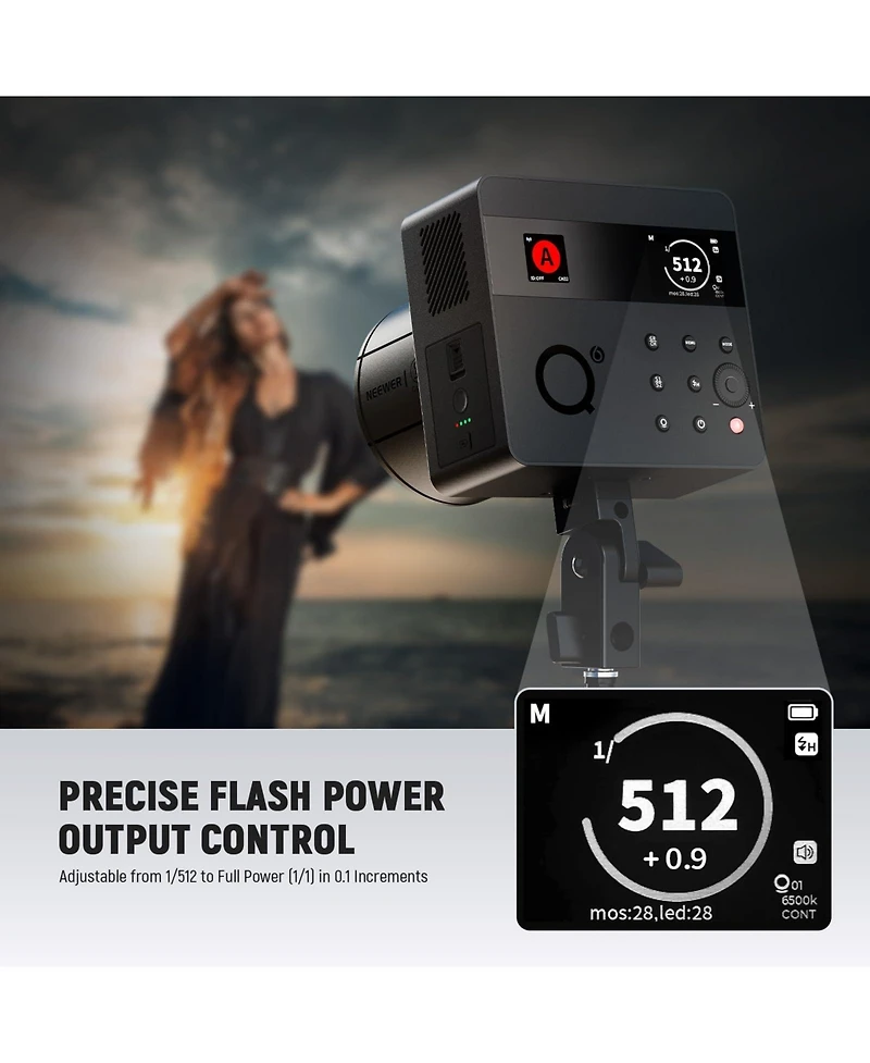 Neewer Camera and Photo Accessory with 600Ws, 3000mAh, 30W for Godox