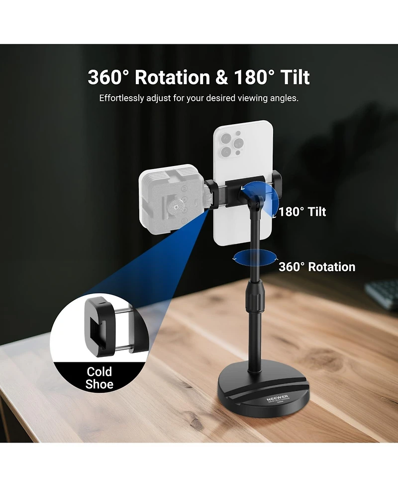 Neewer DS030 Camera Mounting Accessory for select iPhone and Android mobile devices