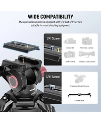 Neewer LL38 Camera Tripod with 17.6lb for select Canon, Nikon and Sony cameras
