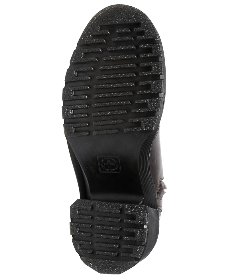 Dr. Martens Women's Kasey Kinsley Tumble Leather Round Toe Boots