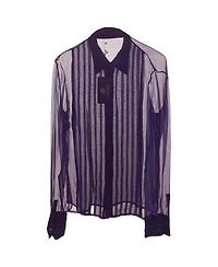 Pre-Owned Versace Women's Sheer Silk Chiffon Blouse