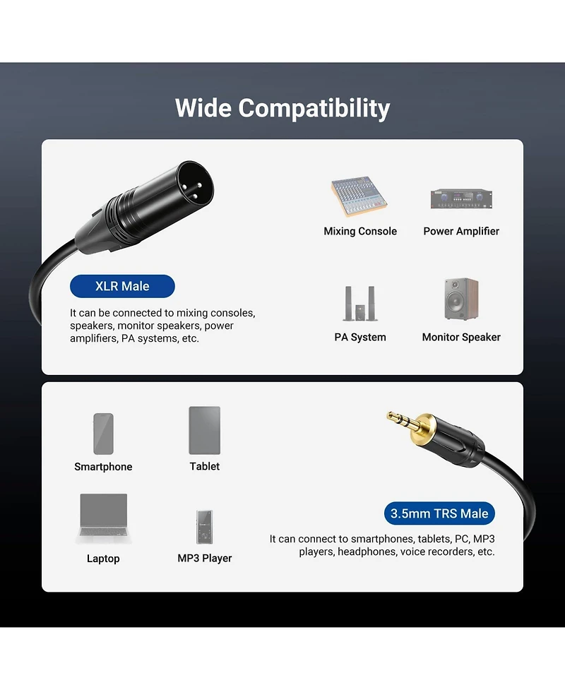 Neewer MS023 Microphone with 3 ft, 91 cm