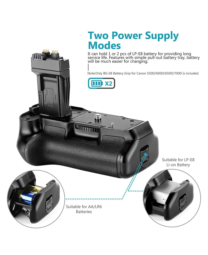 Neewer Bg-E8 Camera Battery and Charging Accessory