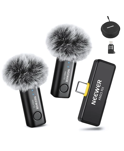 Neewer KM23 Microphone with Usb C, 1x, 2X for select iPhone models