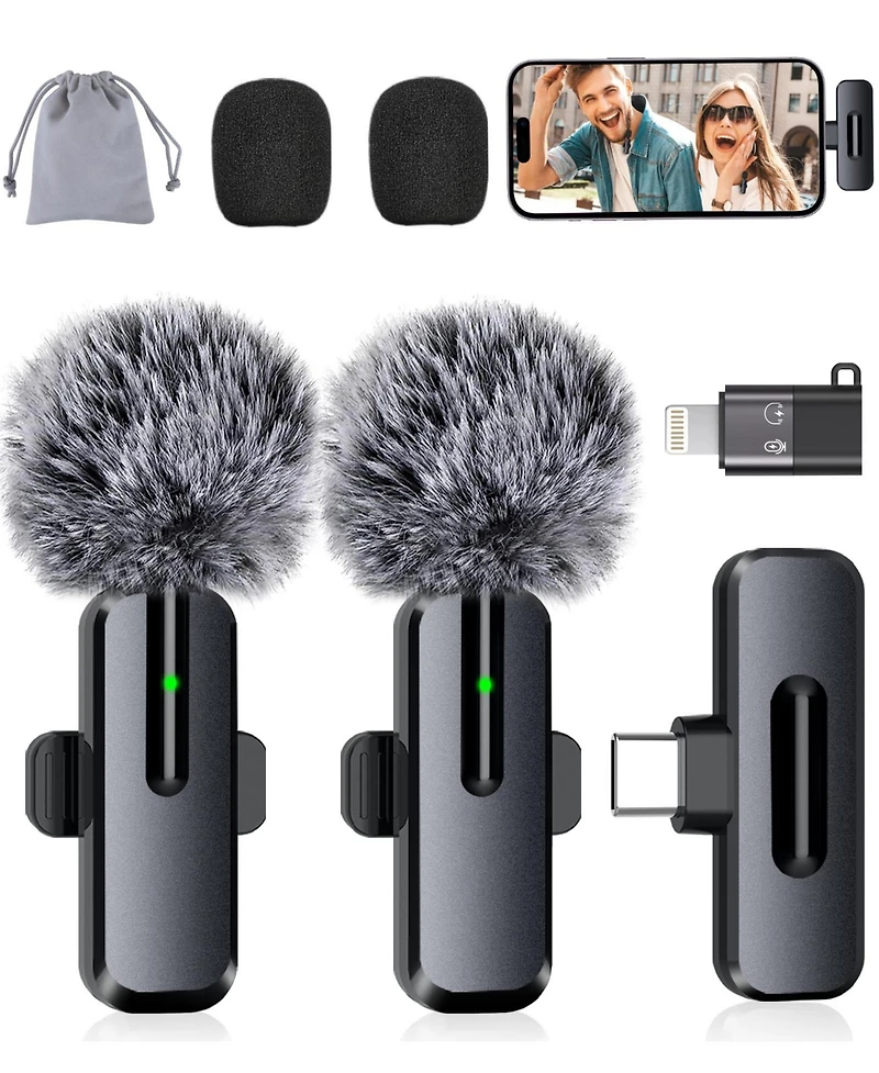 Neewer KM23 Microphone with 131ft, 1x, 2x for select iPhone and Android mobile devices