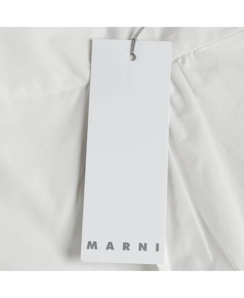 Pre-Owned Marni Women's Sleeveless Cotton Poplin Peplum Tank Top