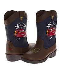 Disney Big Boys Cars Lightning ( 6 to 12 ) McQueen' Cowboy Boots CalfHigh Western Style