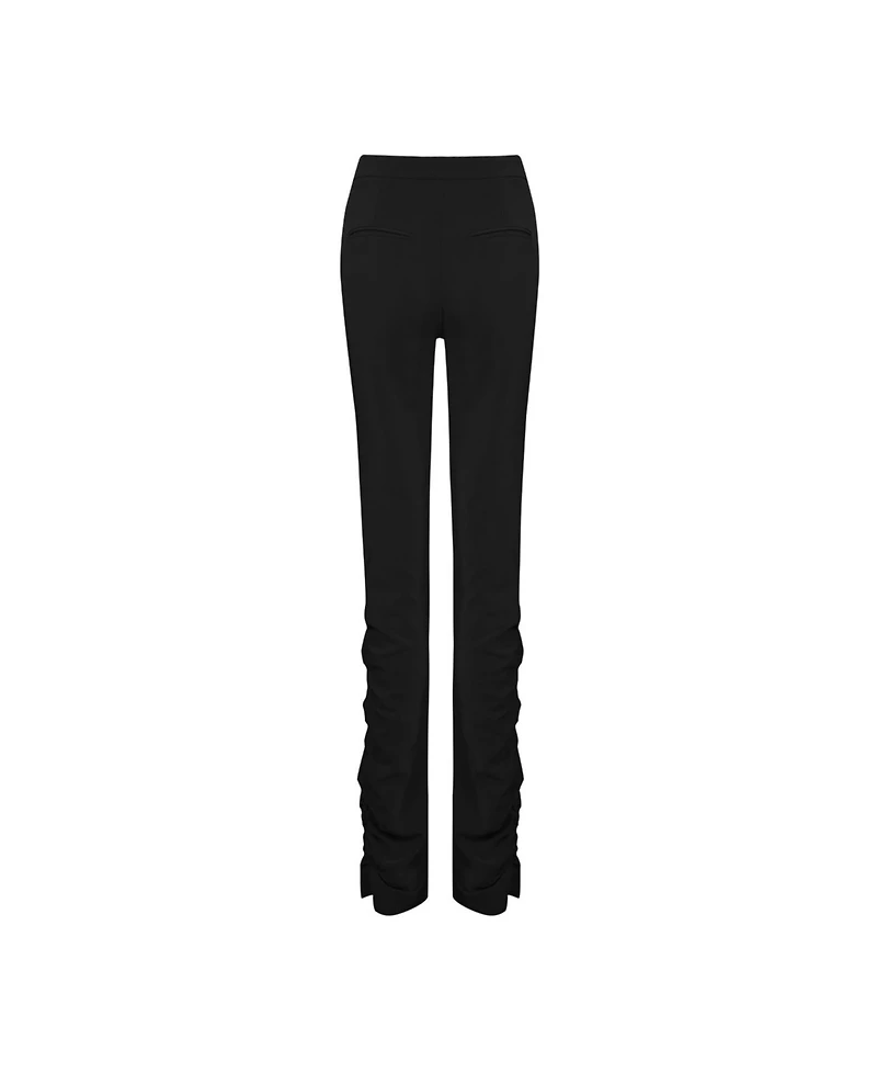 Pcfg Women's Stretch Virgin Wool-Blend Draped Pants