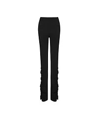 Pcfg Women's Stretch Virgin Wool-Blend Draped Pants