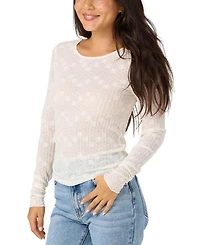 O'Neill Women's Marliz Lace Detail Long-Sleeve Knit Top