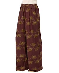 O'Neill Women's Rosalie Palm Stripe Drawstring Pull-On Pants