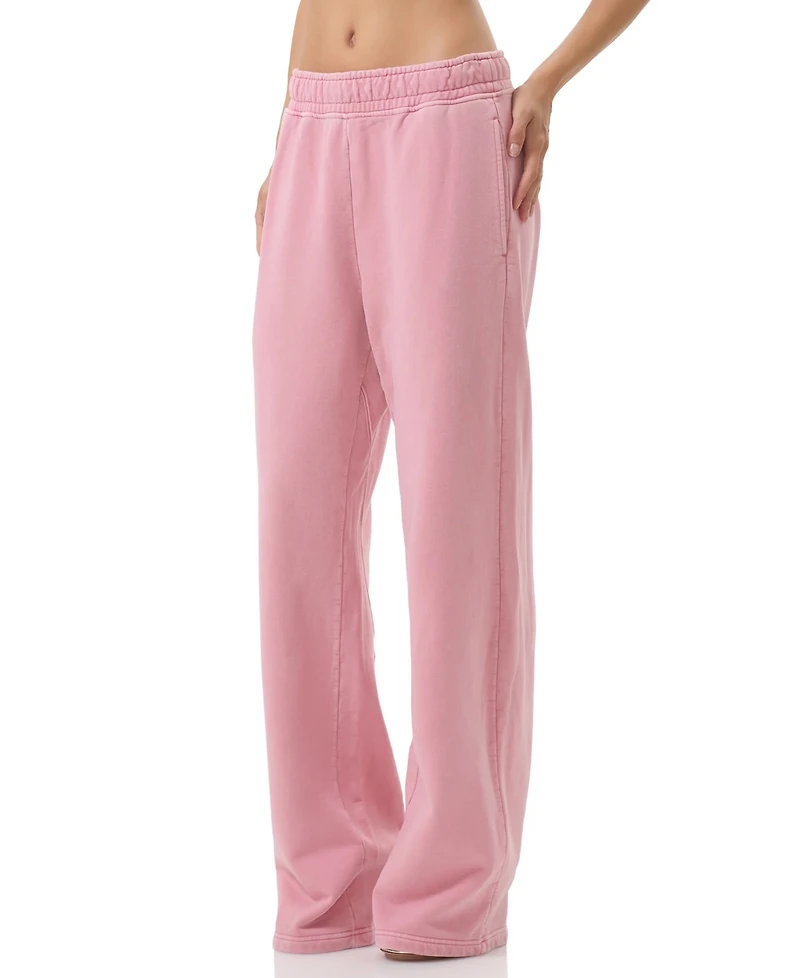 Afrm Women's Straight-Leg Cotton Sweatpants
