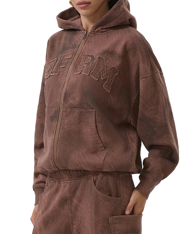 Afrm Women's Cameron Long-Sleeve Front-Zipper Hoodie
