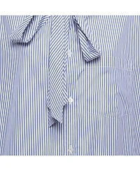 Pre-Owned Balenciaga Women's Striped Cotton Oversized Shirt