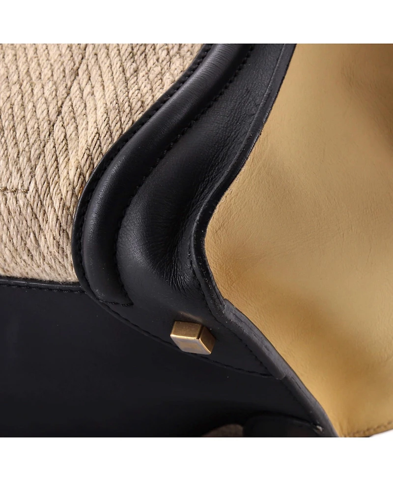 Pre-Owned Celine Mini Tricolor Luggage Bag Canvas and Leather