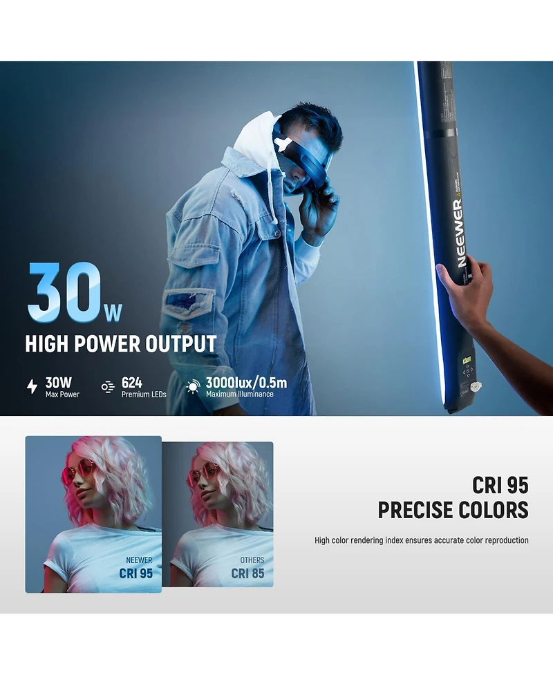 Neewer GC30C Camera and Photo Accessory with 90cm, 30W, 3000Lux