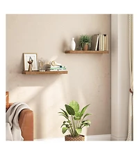 Slickblue Set of 2 Wall Shelves Floating Display Shelves