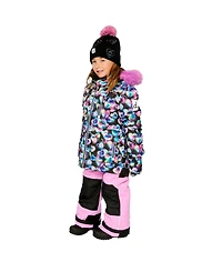Deux par Little and Big Girl (6-14) Two Piece Play Snowsuit Heart Print with Pants